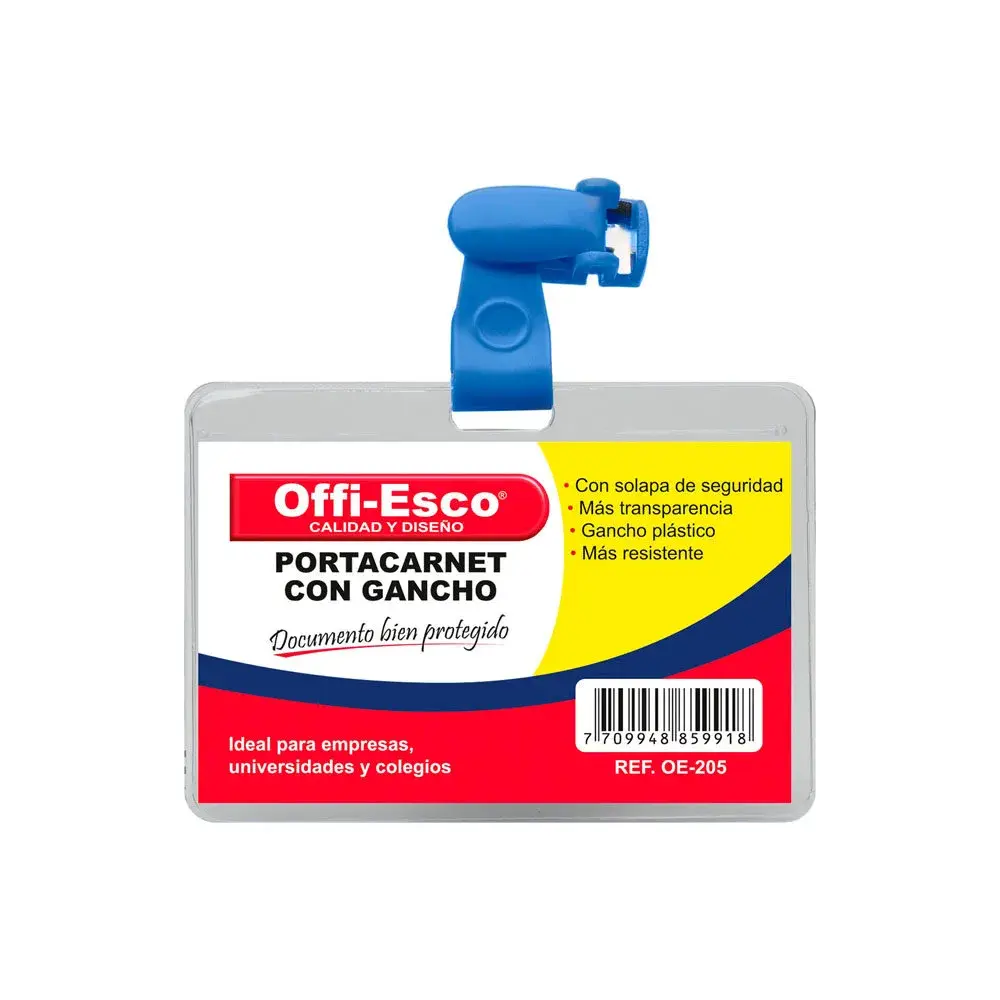 Porta Carnet Offi-Esco OE-205 Con Gancho