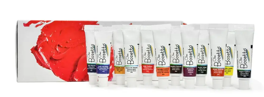 Oleo Bozetto x 12 Colores de 15ml