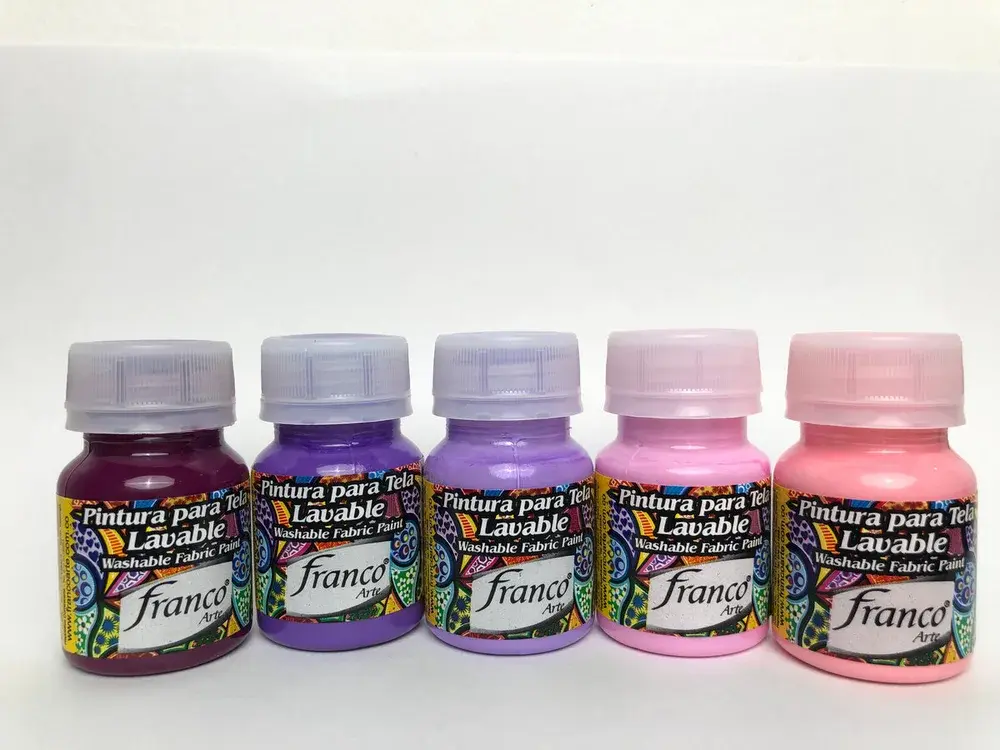 Pintura Para Tela 30cc Franco arte Violeta Magentas Rosados