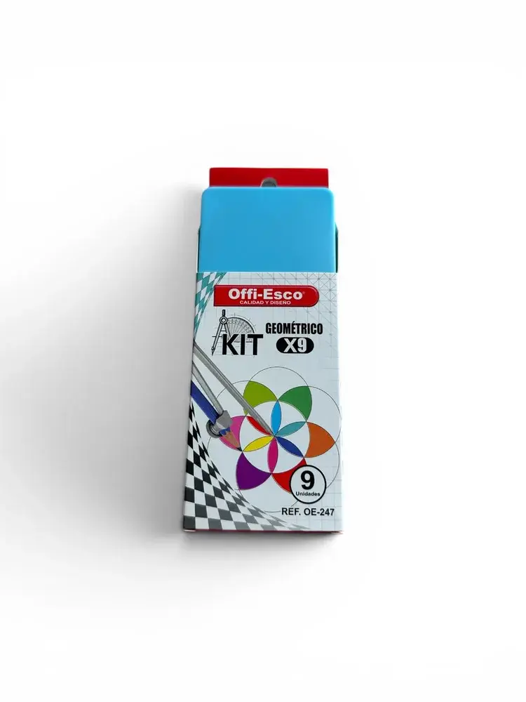Juego Geométrico Offi-Esco OE-247 KIT X 9 PZ