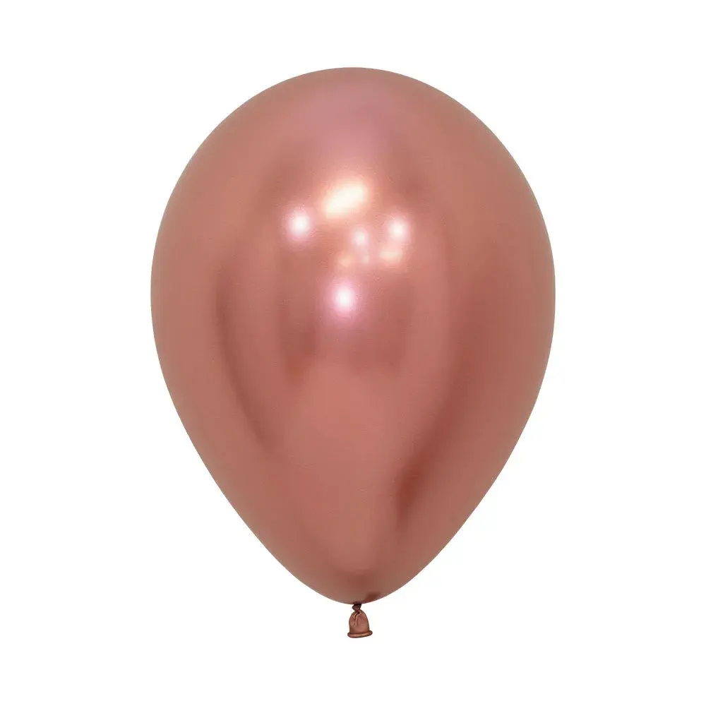 Globo Sempertex Reflex Dorado Rosa En Diferentes Presentaciones