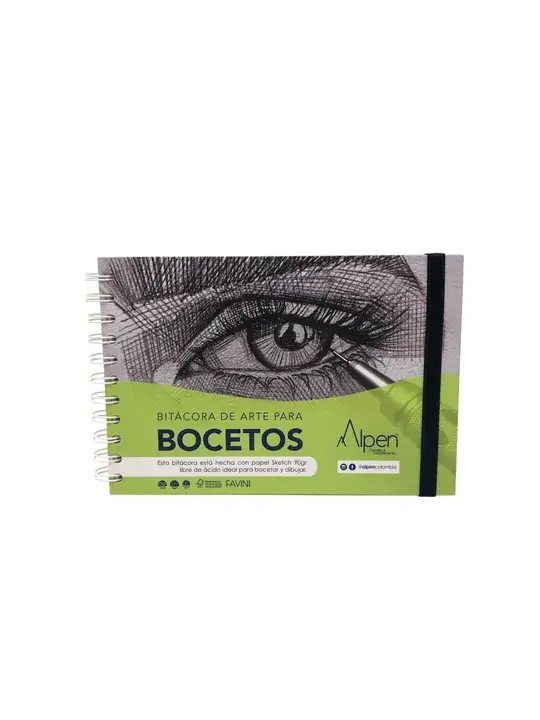 Block Boceto Bitácora Sketch 90gr x 80 Hojas 15cm x 22cm