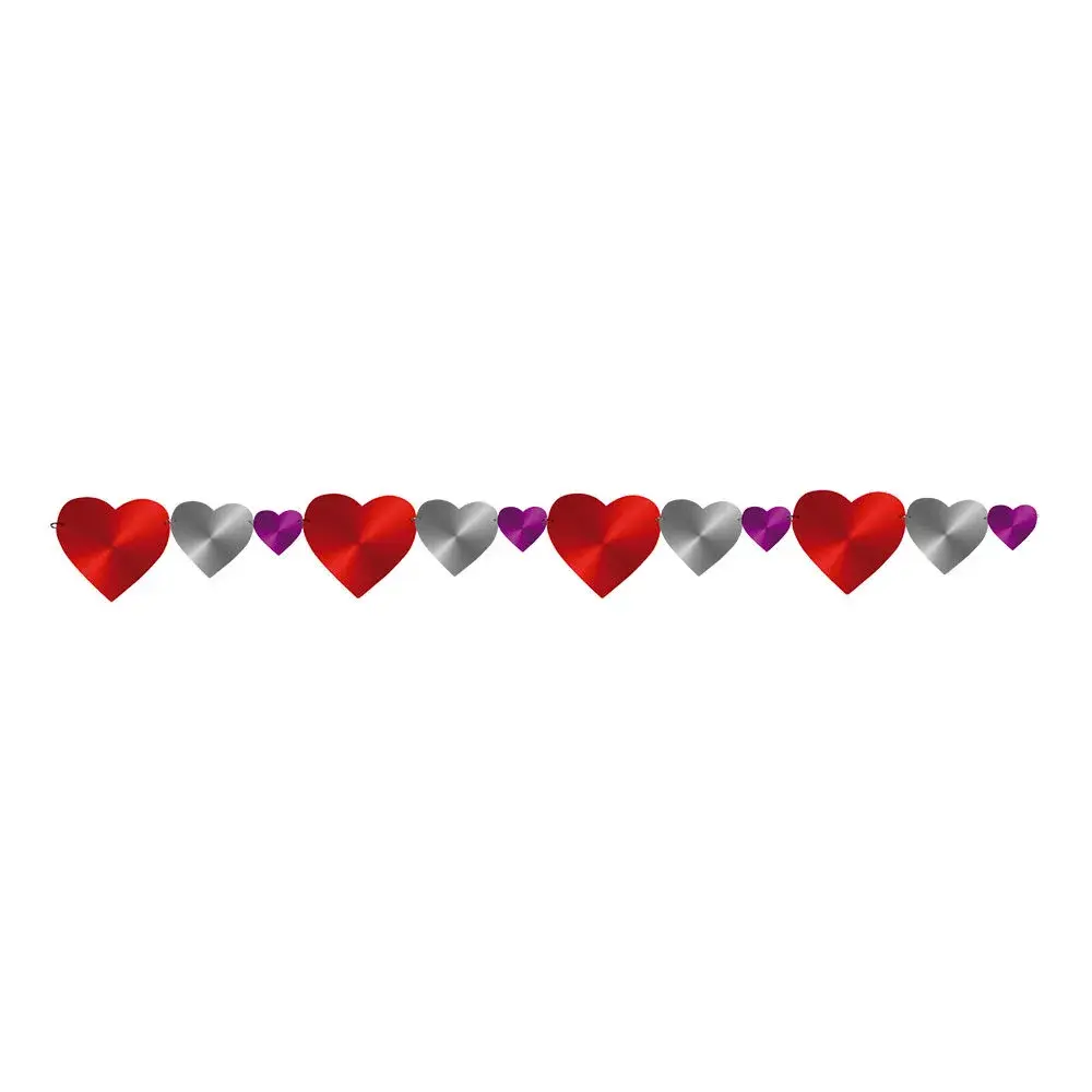 Festón Sempertex Metalizados Corazones 2.7m