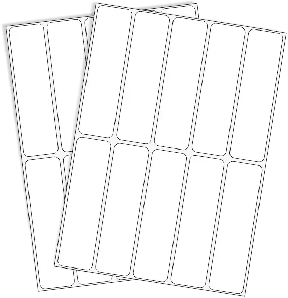 Rótulos Adhesivos Sobre 75mm x 20mm Blanco
