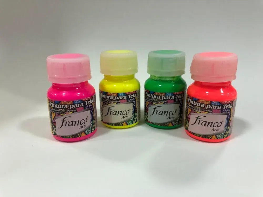 Pintura Para Tela 30cc Fluorescente Franco arte