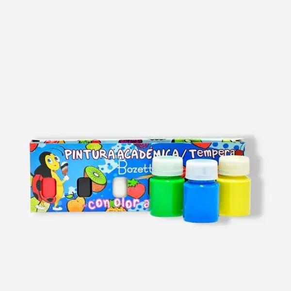 Témpera Escolar Bozetto X 6 Colores