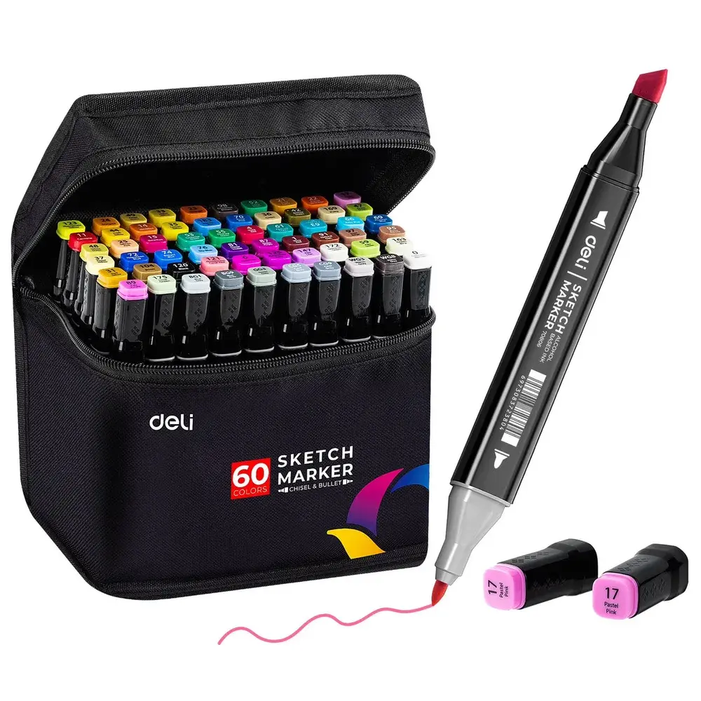 Marcador Deli x60 Doble Punta