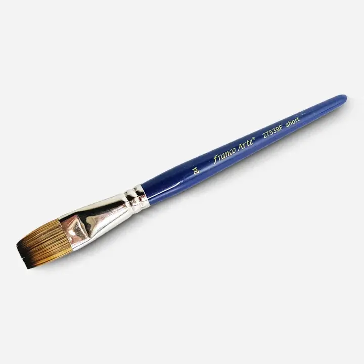 Pincel Nylon Plano N24 Cabo Corto