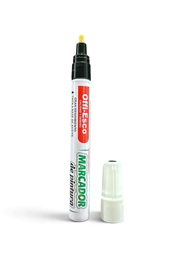 Marcador Offi-Esco Pintura Base Aceite Negro OE-610