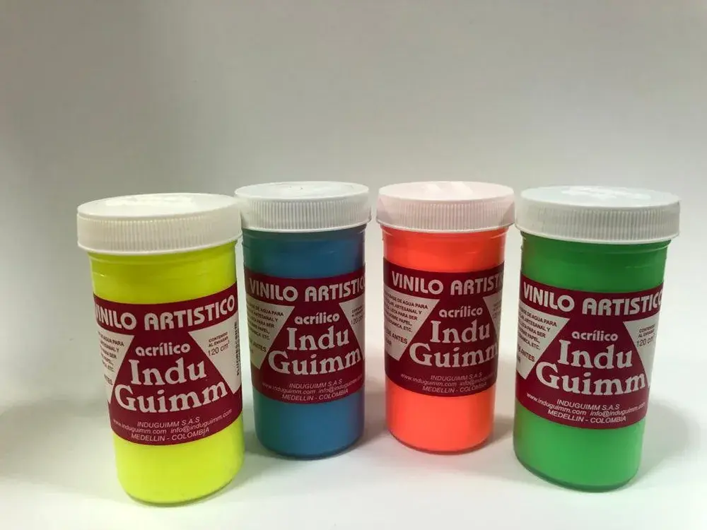 Pintura Vinilo Induguimm Fluorescente En 29cc y 120cc