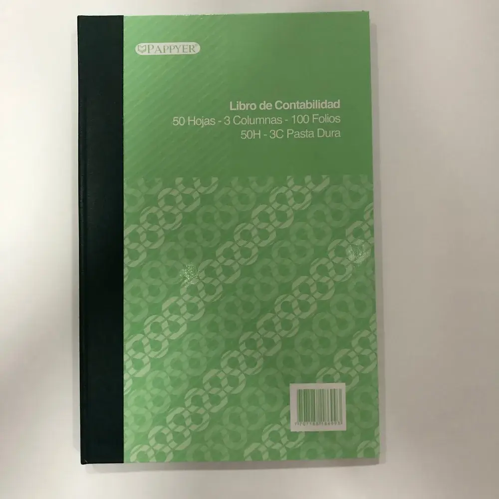 Libro 3 Columnas 100 Folios Pasta Dura Pappyer
