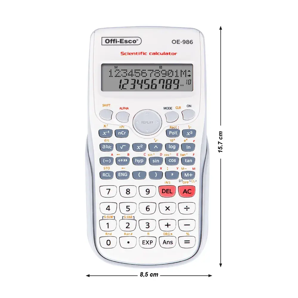 Calculadora Offi-Esco Cientifica OE-986 240 Funciones Colores