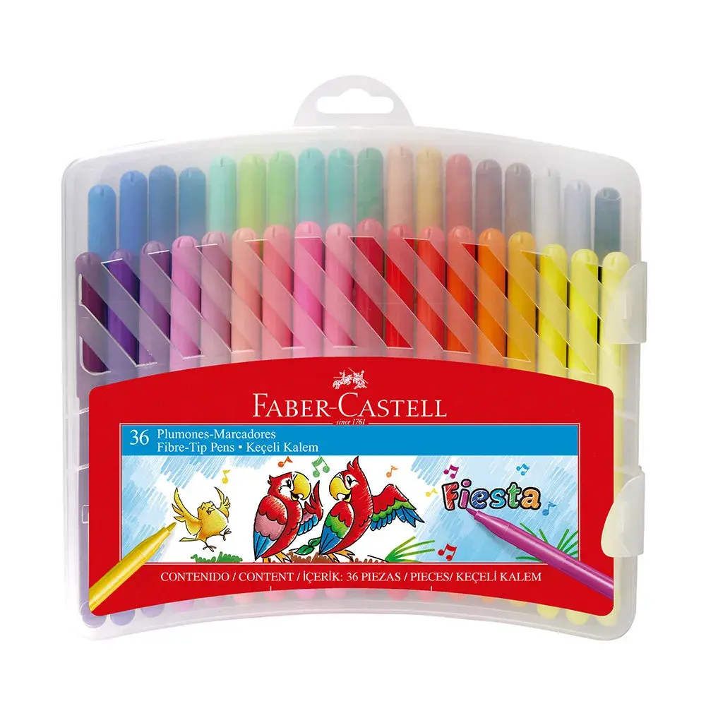 Plumón Fiesta x 36 Faber Castell