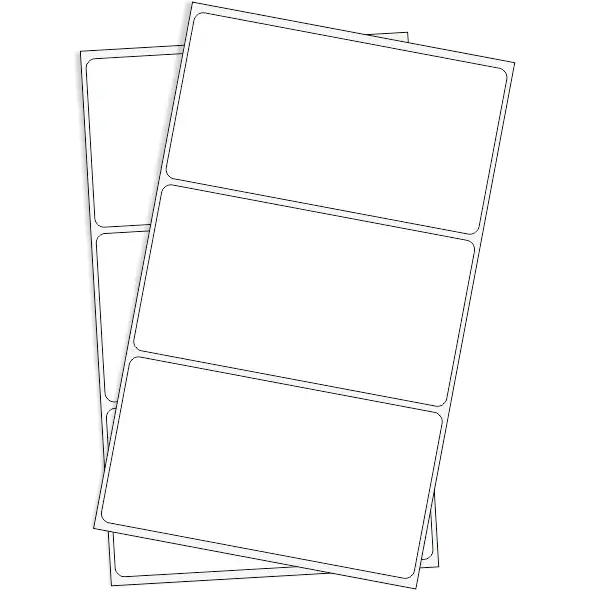 Rótulos Adhesivos Sobre 100mm x 53mm Blanco