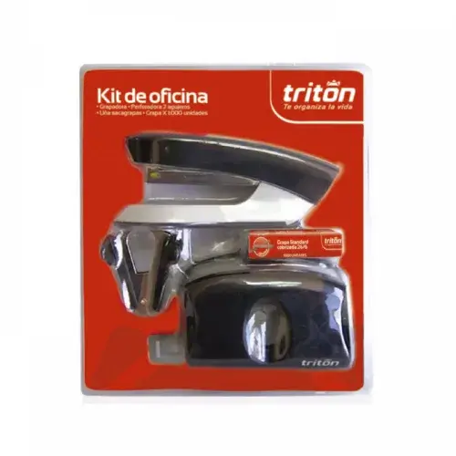 Kit Grapadora Sacagrapa Perforadora Y Grapa Triton