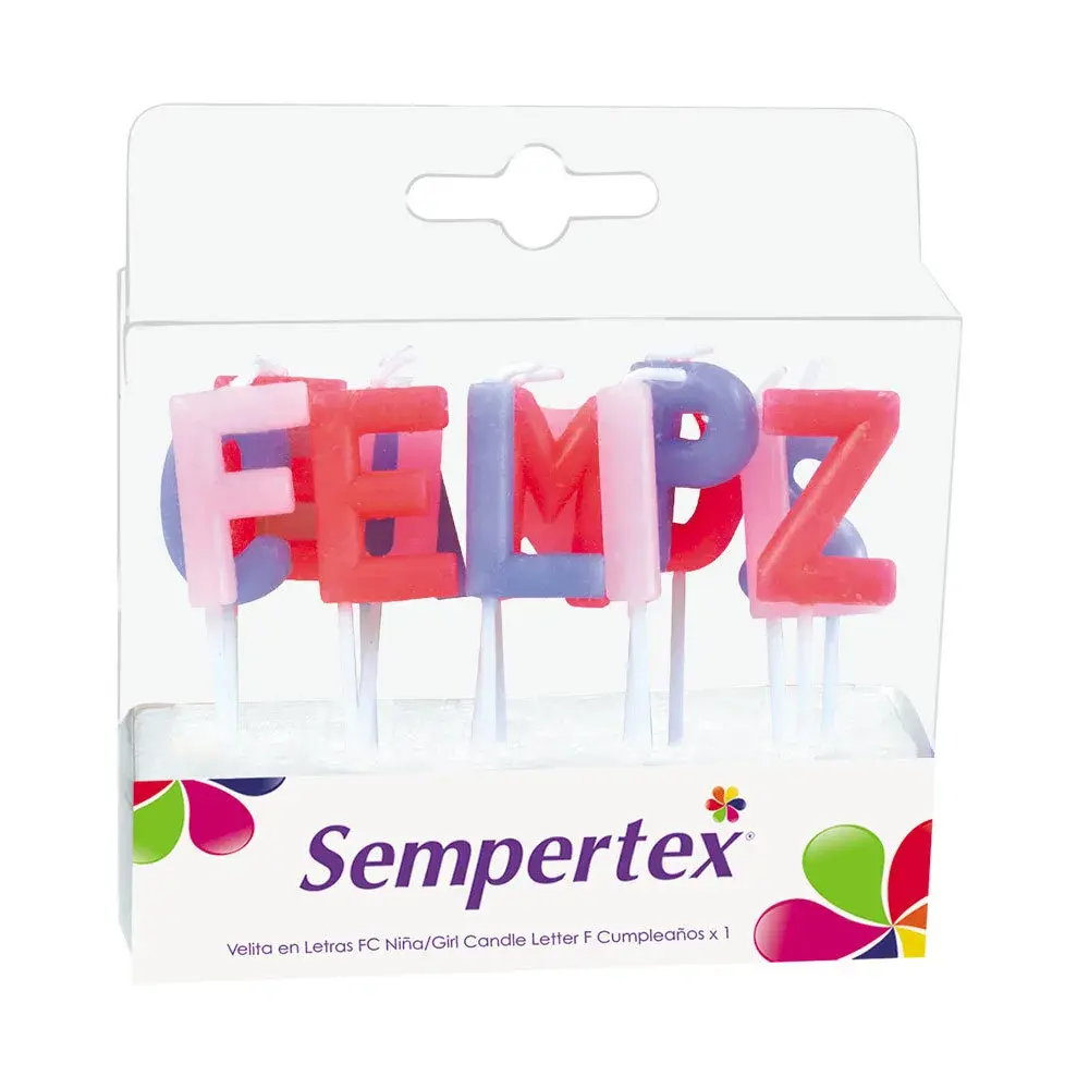 Velitas Letras Feliz Cumpleaños Niña