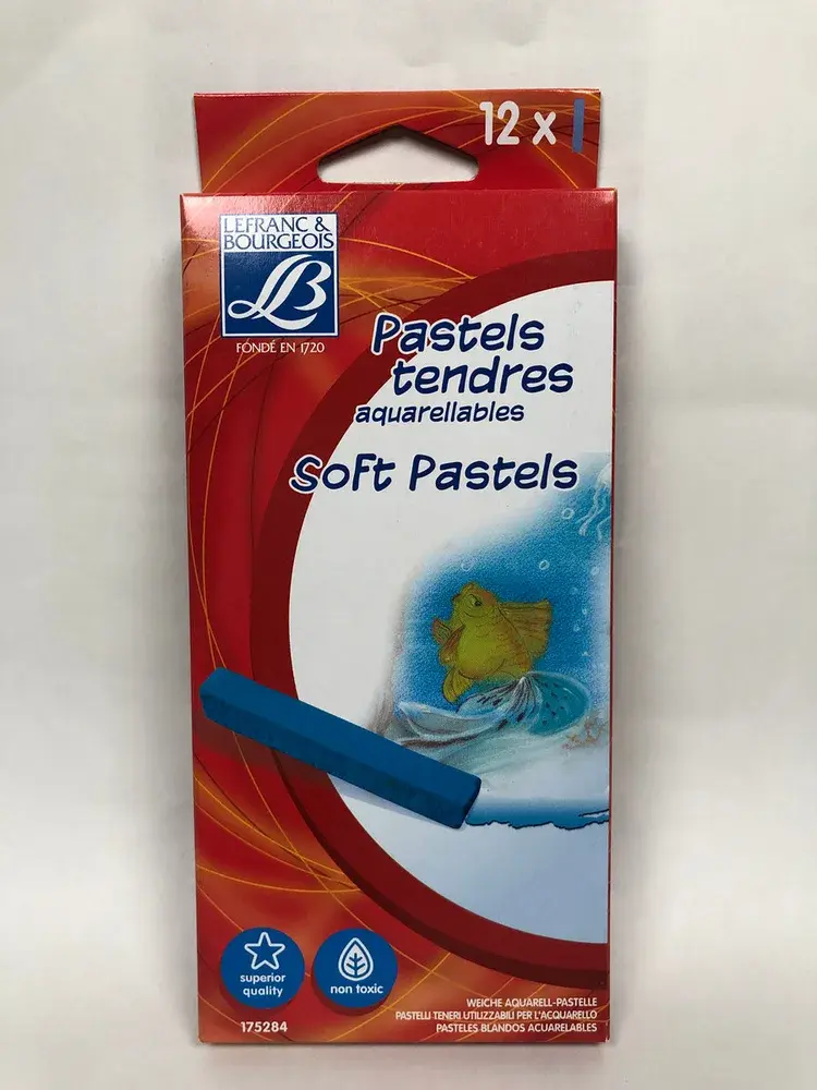 Tiza Pastel Lefranc & Burgeois x 12 Colores Barra Larga