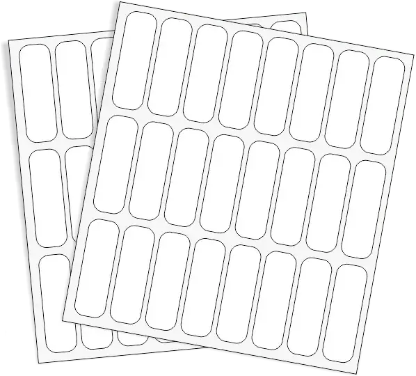 Rótulos Adhesivos Sobre 38mm x 12mm Blanco