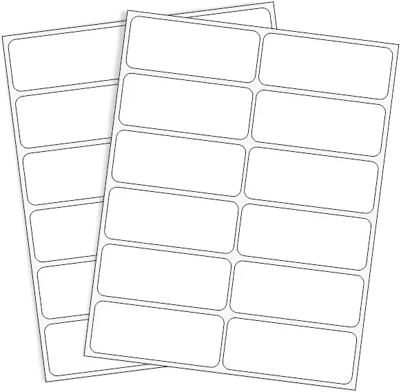 Rótulos Adhesivos Sobre 50mm x 20mm Blanco