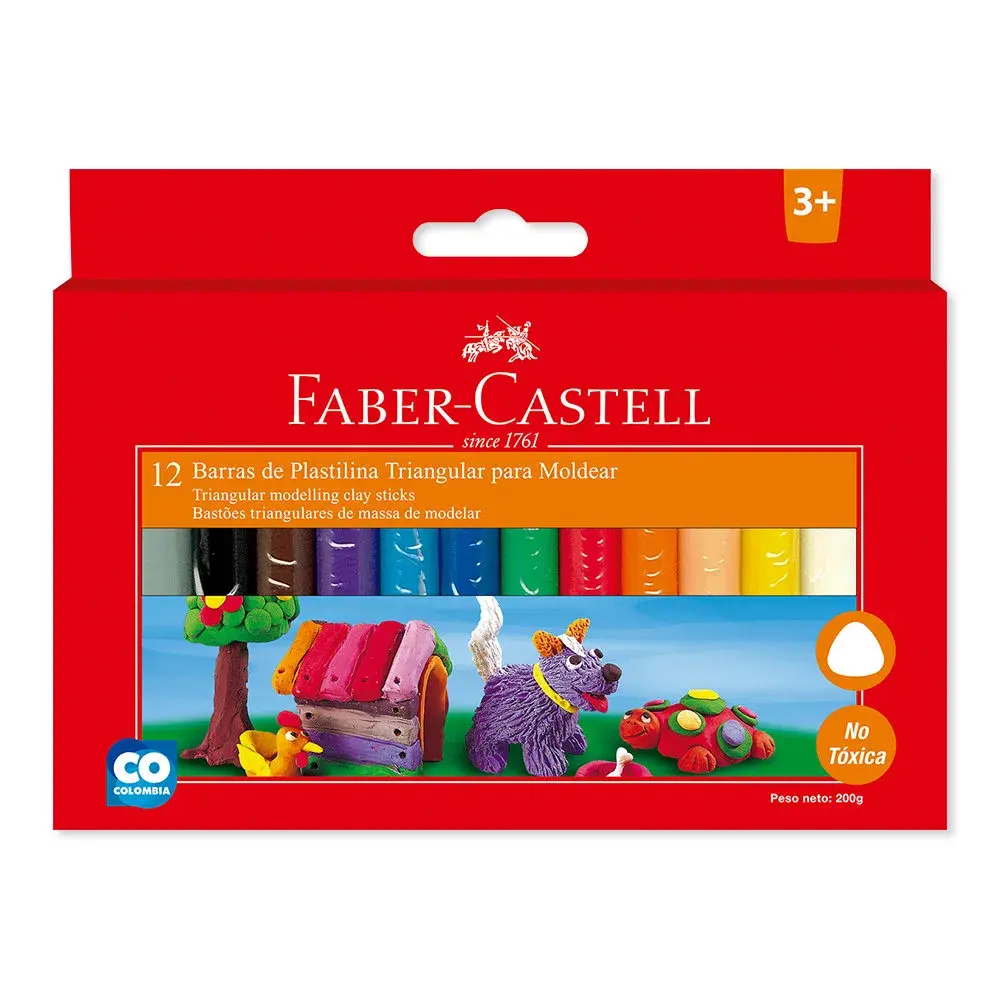 Plastilina Triangular x 12 Faber Castell
