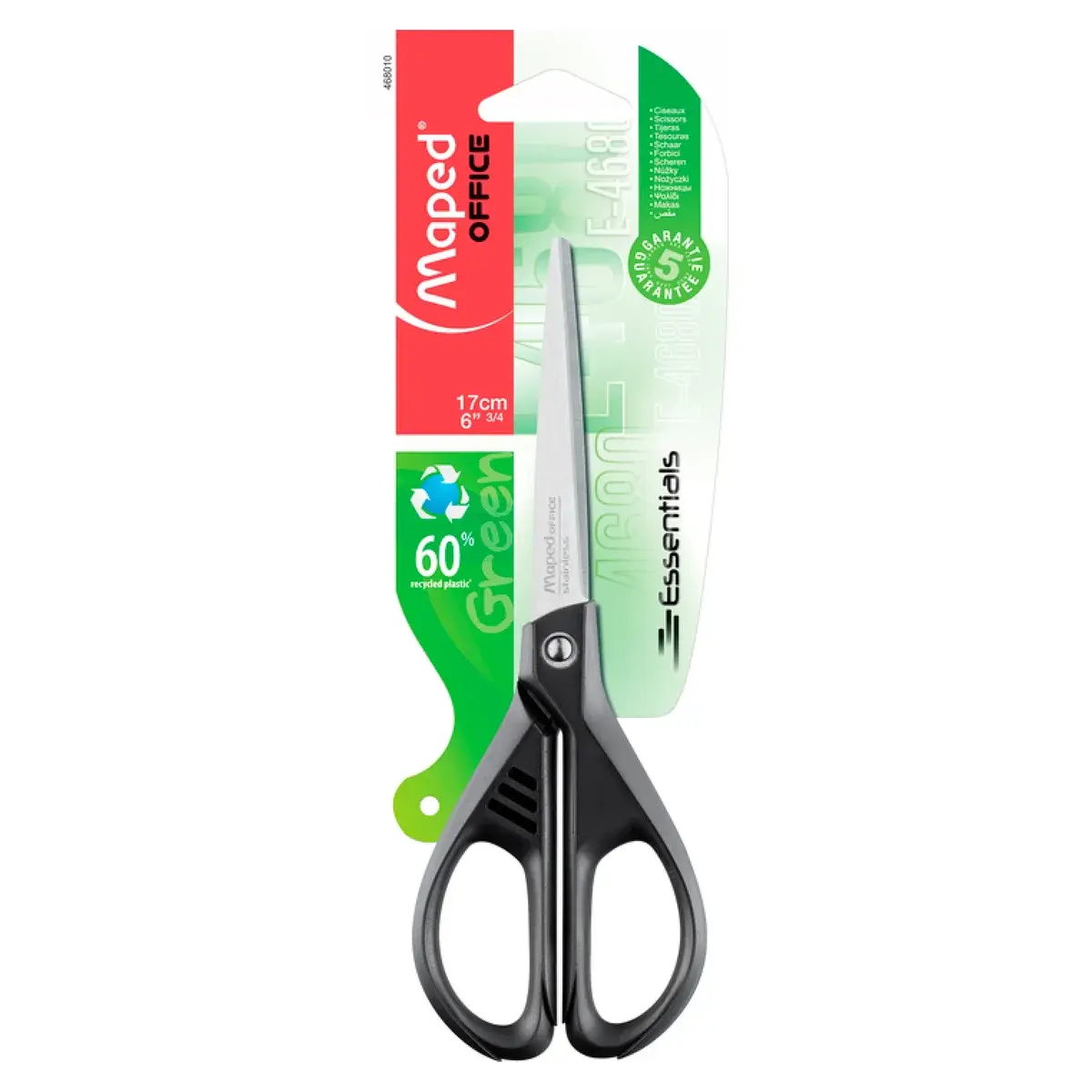 Tijera Maped Essentials Green 17cm