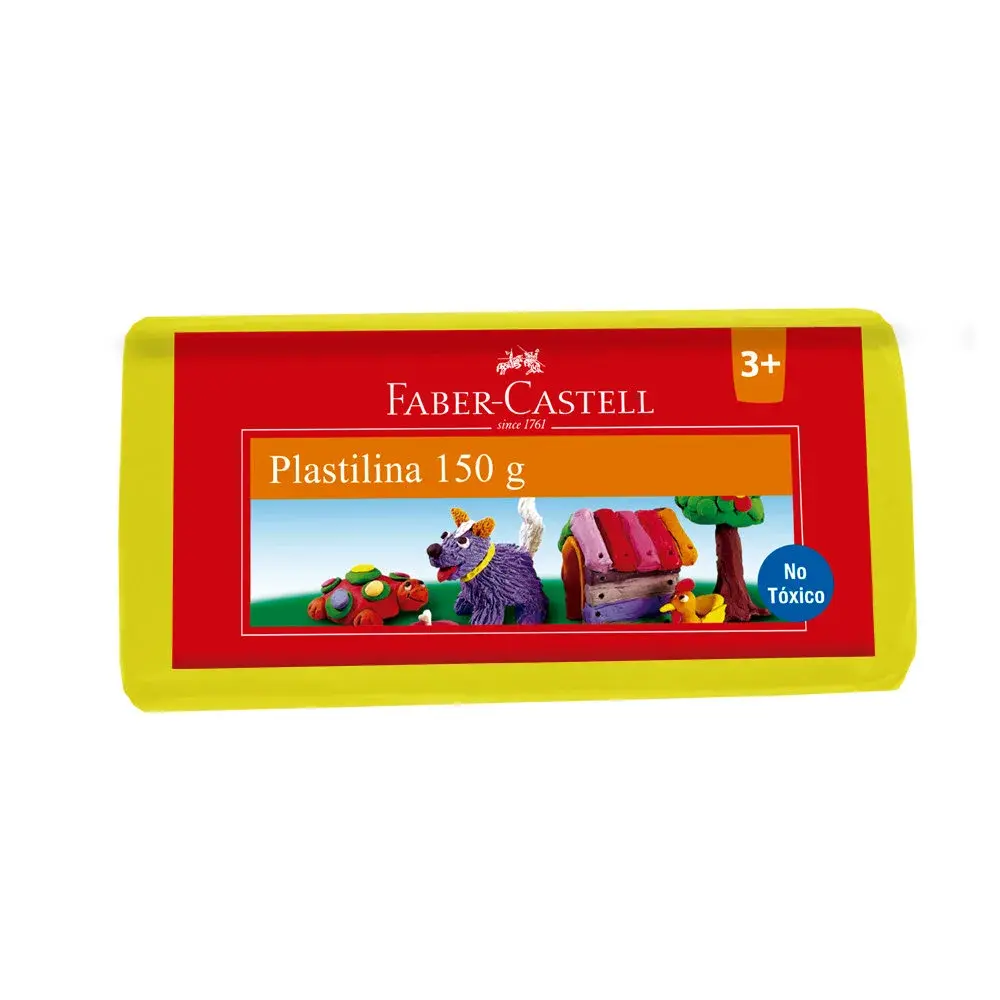 PLastilina En Bloque Faber Castell 150gr En Diferentes Colores