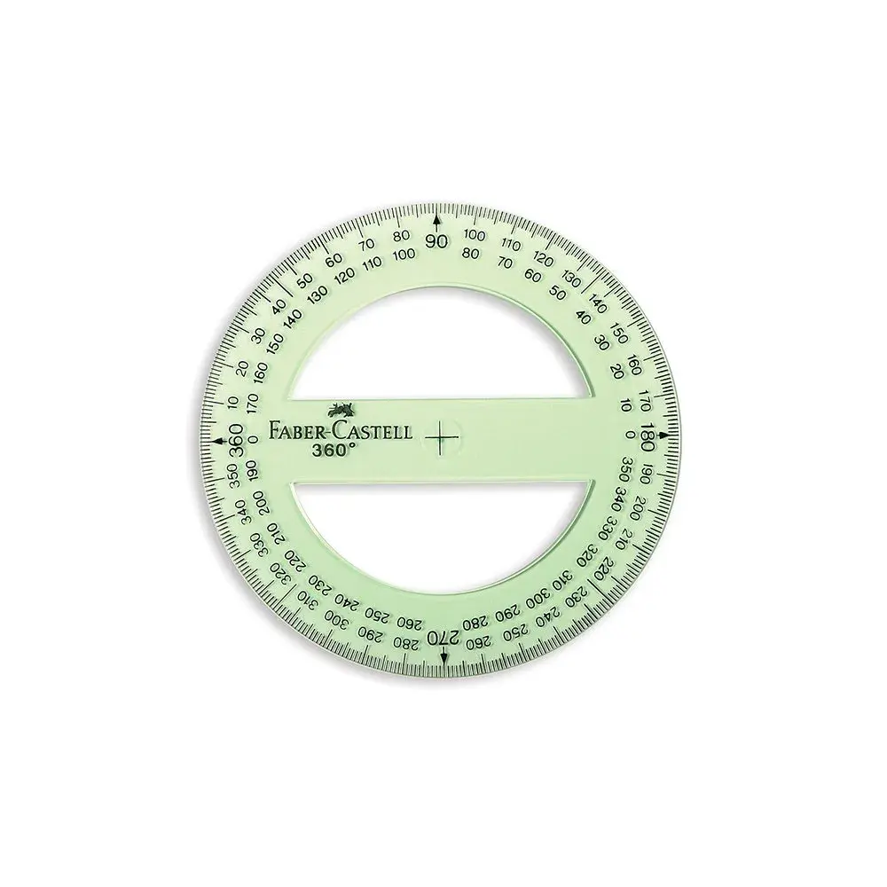 Transportador Faber Castell 360 grados