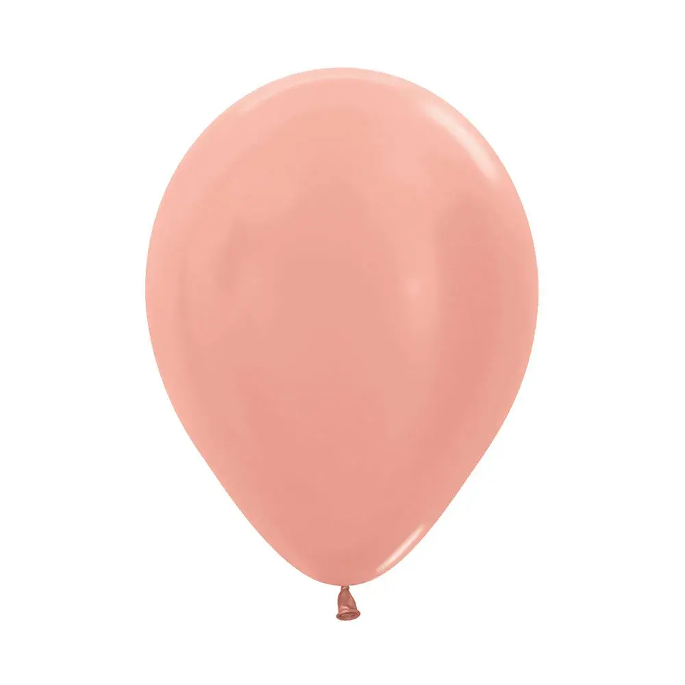 Globo Sempertex Metal Dorado Rosa En Diferentes Presentaciones