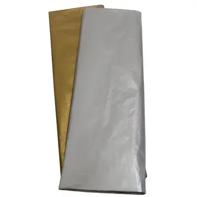 Papel Seda O Barrilete 50 x 70 Dorado Y Plata