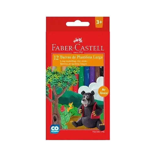 Plastilina Faber Castell X 12 Larga