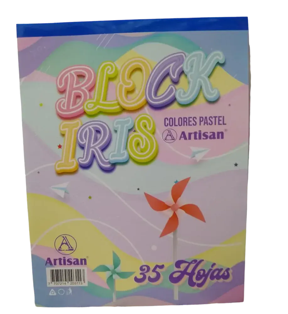Block Iris Pastel x 35 Hojas Artisan